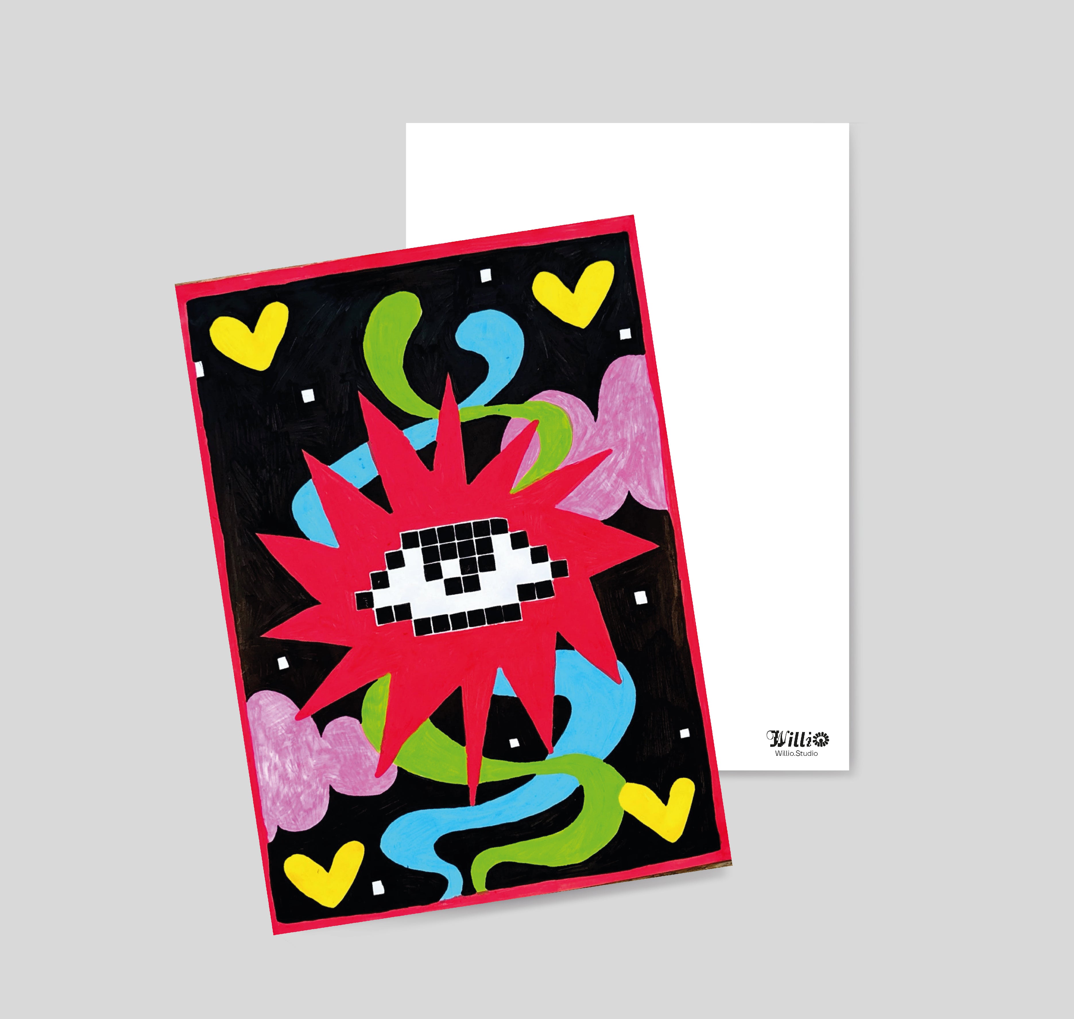 Postkarte „Bright eyes“ – A6